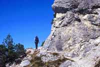 The F&uuml;rstensteig path in the mountains of Liechtenstein