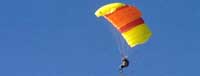A paraglider - a common sight in the summer sky above Liechtenstein