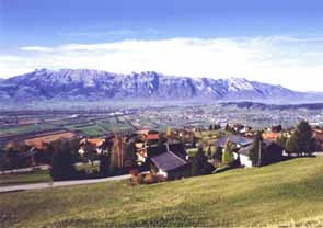 View towards Switzerland from Planken
