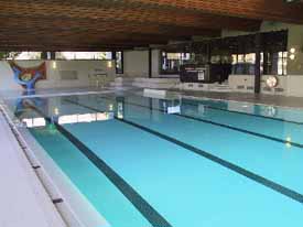 The indoor swimming pool in Triesen, Liechtenstein