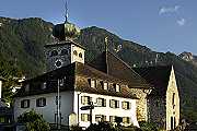 The town hall and centre of Triesenberg