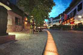 The 'City' of Vaduz at night